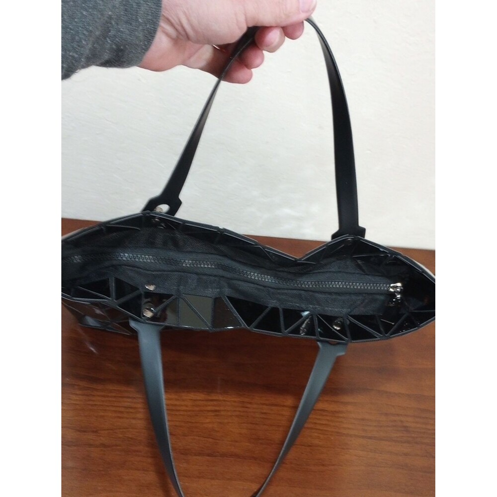Black Geometric Tile Tote - Picture 8 of 10